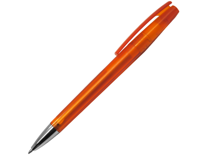 Ручка шариковая, пластиковая, фрост, оранжевая/серебристая, Z-PEN