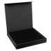 Подарочная коробка, размер 29,7*28,0*4,5 см, Solution Prestige Magnum Soft Touch с магнитным клапаном под индивидуальную вырубку, черная, с черным ложементом