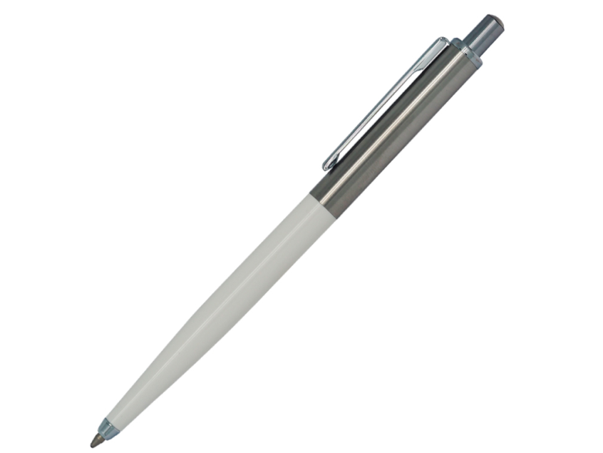 Ручка шариковая, металлическая/пластиковая, белая/серебристая, Best Point Metal Requis
