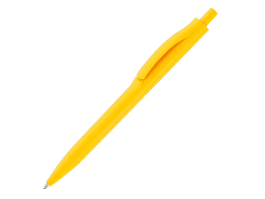 Ручка шариковая IGLA SOFT, пластиковая, софт-тач, желтая