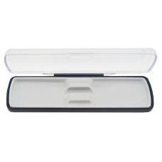Футляр для ручки Pencase Uno, пластик, прозрачный/черный