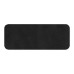Шеврон Rectangle Smooth Leather размер 60*30 мм, черный, со скругленными углами