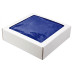 Плед мягкий флисовый Super Soft Comfort, 125*150 см,синий 654С, в подарочной белой крафтовой коробке с окошком