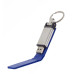 Флеш накопитель USB 2.0 Verona в кожаном чехле 32GB, металл, черный/серебристый