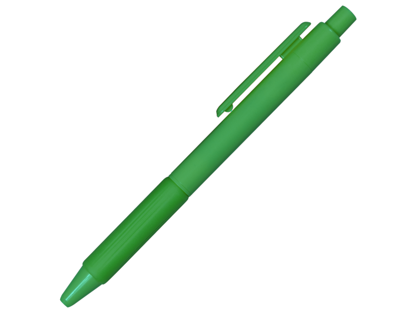 Ручка шариковая Flora Color с полугелиевым стержнем, зеленая