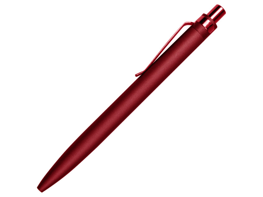 Ручка шариковая Shine Ray Soft touch алюминиевая, бордовая