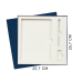 Коробка подарочная Solution Superior Linen под ежедневник, ручку и флешку, серебро, 25,7x25,7 см, бежевый ложемент