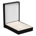 Коробка подарочная, размер 24*17,5*3 см, Solution Superior Linen, черная, бежевый ложемент под индивидуальную вырубку