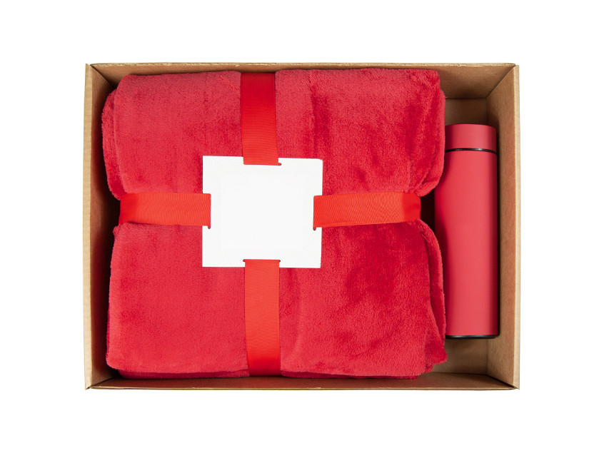 Набор подарочный Solution Superior Duo (плед Super Soft Comfort, термос Urban), красный