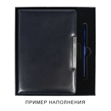 Коробка подарочная, размер  203*220*30 мм,  Solution Gift Soft Touch для ежедневника и ручки, черная