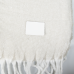 Шеврон Rectangle Cowhide размер 60*30 мм, белый, со скругленными углами