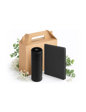 Набор подарочный Solution Everyday Duo (термос, ежедневник), черный
