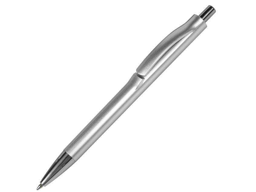 Ручка шариковая IGLA COLOR, пластиковая, серебристая