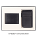 Коробка подарочная, размер 24*17,5*3 см, Solution Superior Linen, черная, бежевый ложемент под индивидуальную вырубку