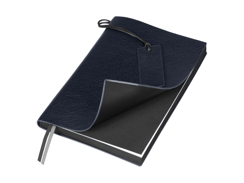 Ежедневник Flexy Foggia Leatherette B5, темно-синий, недатированный, в гибкой обложке  в подарочной коробке