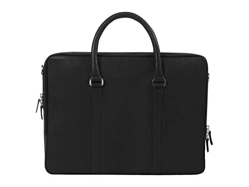 Портфель для ноутбука Vancouver Leather из натуральной кожи, черный