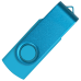 Флеш накопитель USB 2.0 Twister Сolor Mix 16GB, пластик Софт Тач/металл, голубой/голубой