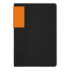 Ежедневник Flexy Star Sivilia Black Edition Color А5, черно-оранжевый, недатированный, в гибкой обложке