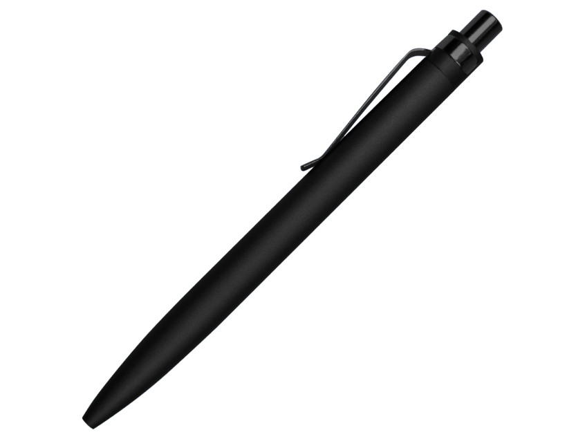 Ручка шариковая Shine Ray Soft touch алюминиевая, черная