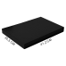 Подарочная коробка, размер 41,2*30,5*4,3 см, Solution Prestige Skyline Fabrique с магнитным клапаном, черная, с черным ложементом