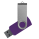 Флеш накопитель USB 2.0 Twister Сolor Mix 16GB, пластик Софт Тач/металл, фиолетовый/серебристый