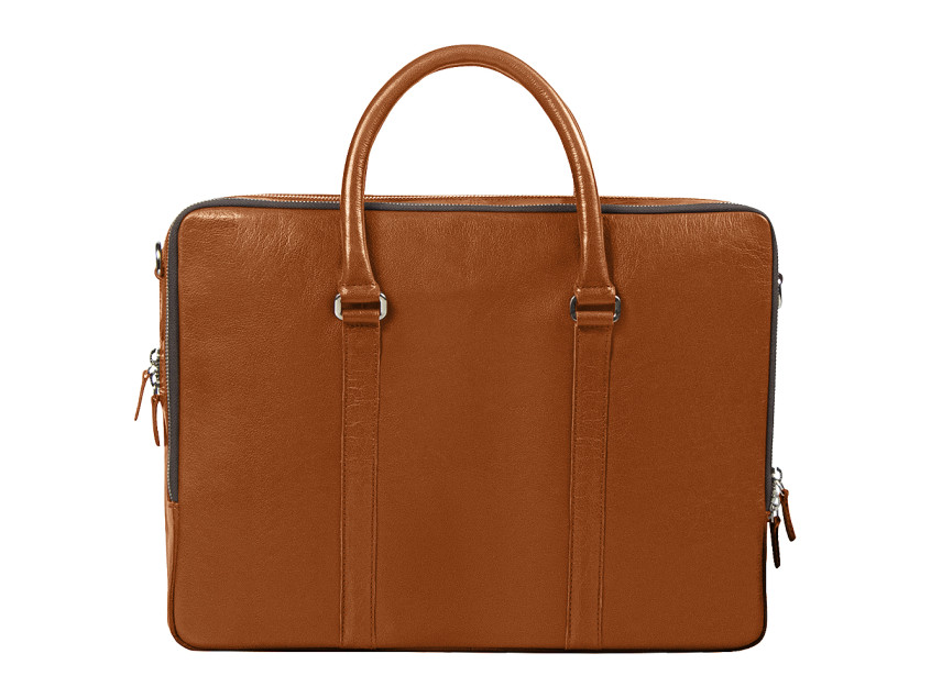 Портфель для ноутбука Vancouver Buffalino Leather из натуральной кожи, коричневый