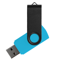 Флеш накопитель USB 2.0 Twister Сolor Mix 16GB, пластик Софт Тач/металл, голубой/черный Флеш накопитель USB 2.0 Twister Сolor Mix 16GB, пластик Софт Тач/металл, голубой/черный