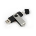 Флеш накопитель USB 2.0 Twister Smart 16GB, пластик Софт Тач/металл, черный/черный