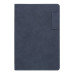 Ежедневник Flexy Tenero Suede A5, синий, недатированный, в гибкой обложке с петлей для ручки