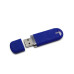 Флеш накопитель USB 2.0 Memo 16GB, пластик Софт Тач, синий/синий