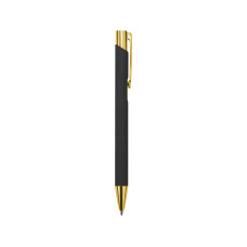 Ручка шариковая, Legend Soft Touch Mirror Gold Requis, черная/золотистая