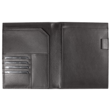 Суперобложка из натуральной кожи Universal leather размер А5+ , черная