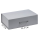 Подарочная коробка, размер 38,5*26*10,5 см, Solution Prestige Big Case Linen с магнитным клапаном и ручкой , серебристая