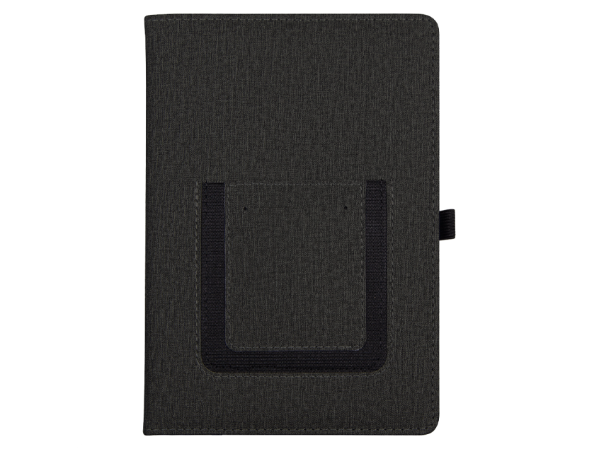 Ежедневник  Smart Wallet Cambric  A5, черный, недатированный, в твердой обложке с поролоном