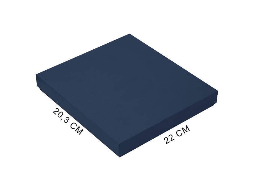 Коробка подарочная, размер  203*220*30 мм,  Solution Gift Fabrique для ежедневника и ручки, темно-синяя