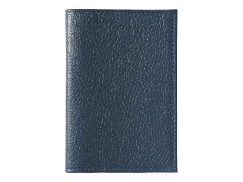Обложка для паспорта Leather Sky Flotter Trend из натуральной кожи, темно-синяя