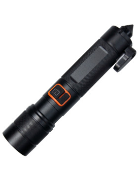 Фонарь Tools Jacob, алюминиевый, аккумуляторный, с зарядкой type-c, с молотком, черный