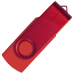 Флеш накопитель USB 2.0 Twister Assembly 16GB, пластик Софт Тач/металл, красный/красный