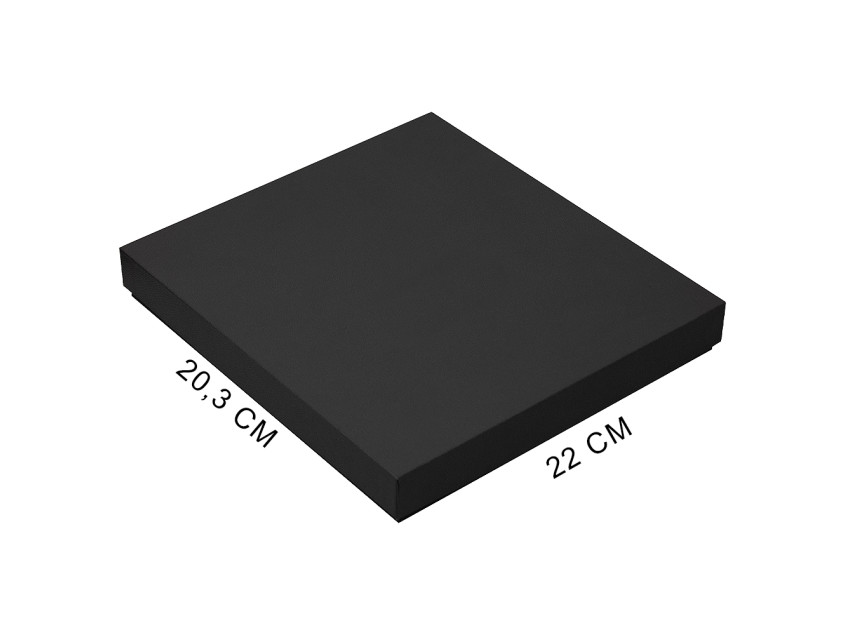 Коробка подарочная, размер  203*220*30 мм,  Solution Gift Fabrique для ежедневника и ручки, черная