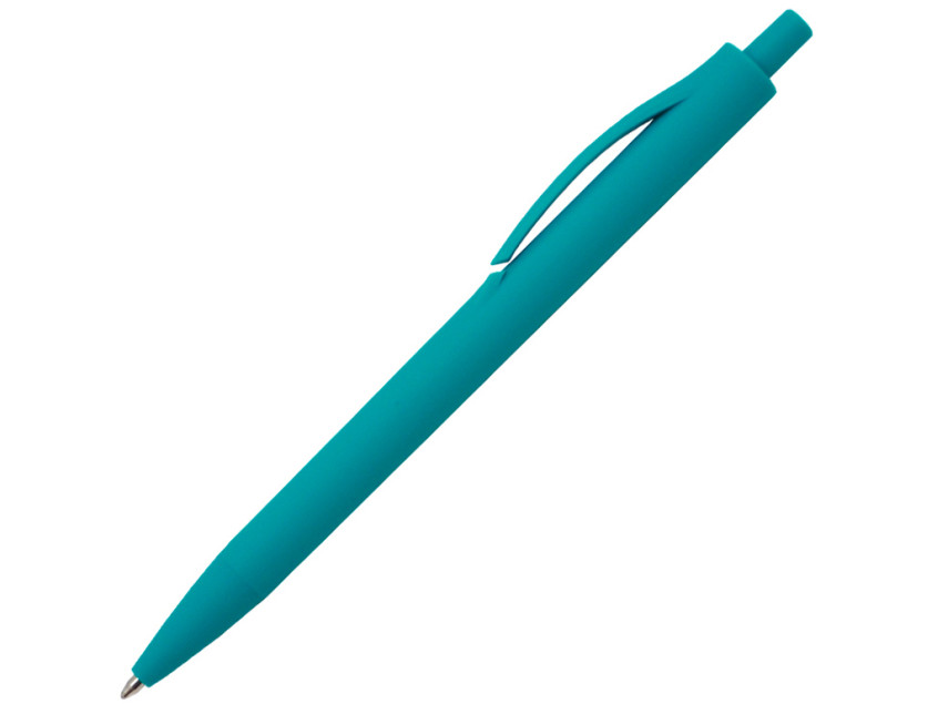 Ручка шариковая IGLA SOFT, пластиковая, софт-тач, бирюзовая 320с