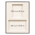 Коробка подарочная, размер 24*17,5*3 см, Solution Superior Linen, черная, бежевый ложемент под индивидуальную вырубку