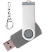 Флеш накопитель Twister 16GB, пластик Софт Тач/металл, белый/белый