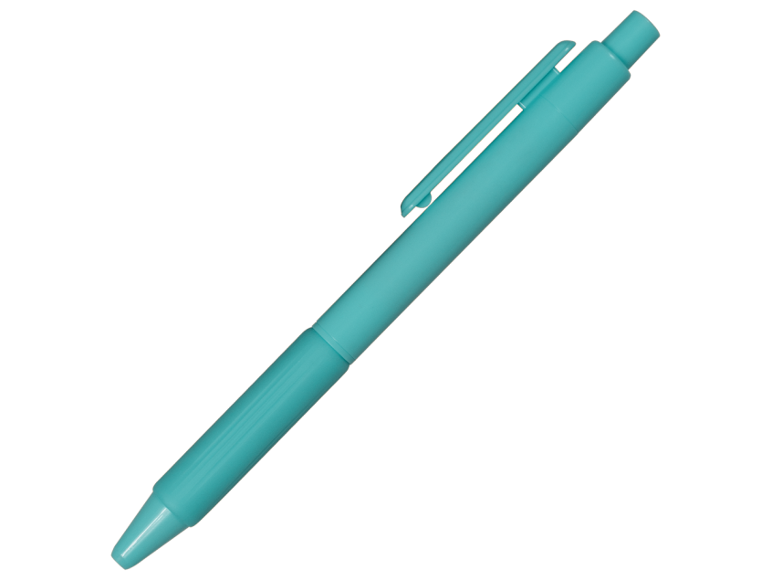 Ручка шариковая Flora Color с полугелиевым стержнем, бирюзовая