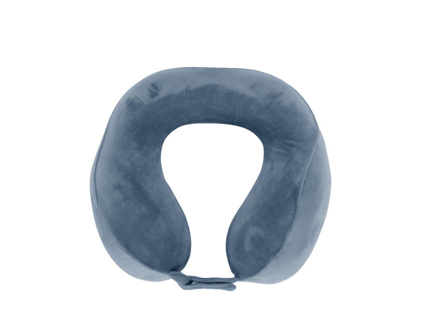 Подушка для путешествий MemoryFoam с эффектом памяти, синий