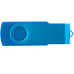 Флеш накопитель USB 2.0 Twister 64GB, пластик Софт Тач/металл, голубой/голубой