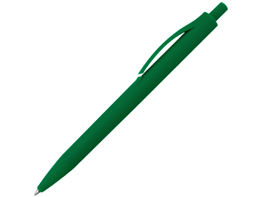Ручка шариковая IGLA SOFT, пластиковая, софт-тач, зеленая 7732 С