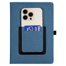 Ежедневник  Smart Wallet Cambric  A5, синий, недатированный, в твердой обложке с поролоном