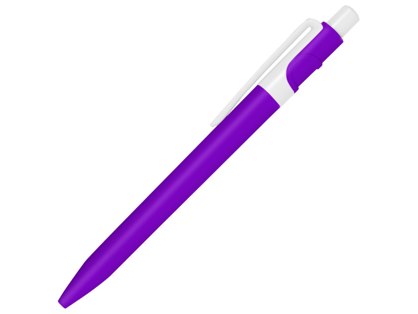 Ручка шариковая пластиковая Ravena Color фиолетовая/белая