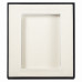 Коробка подарочная, размер 16*14*2 см, Solution Superior Linen, черная, бежевый ложемент с прямоугольной вырубкой
