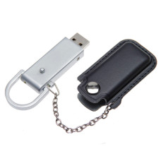 Флеш накопитель USB 2.0 Palermo в кожаном чехле 32GB, металл, черный/серебристый Флеш накопитель USB 2.0 Palermo в кожаном чехле 32GB, металл, черный/серебристый